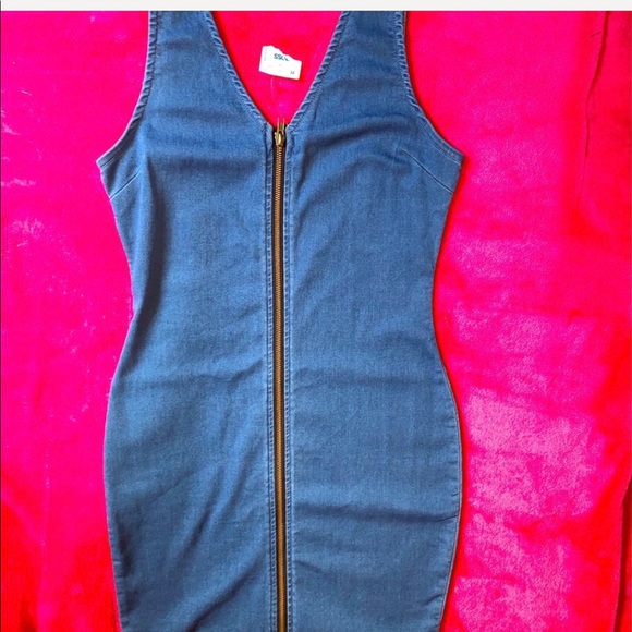 iris Dresses & Skirts - Iris ,Zipper detail, Denim dress.